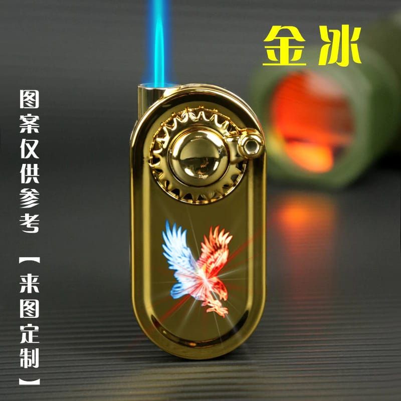 1 Piece Refillable Fancy Spinner Light Lighter | Best Quality Light Lighter | Lighter For Cigarette | Spinner Lighter Metal body (random color) View Gallery - Pakistan