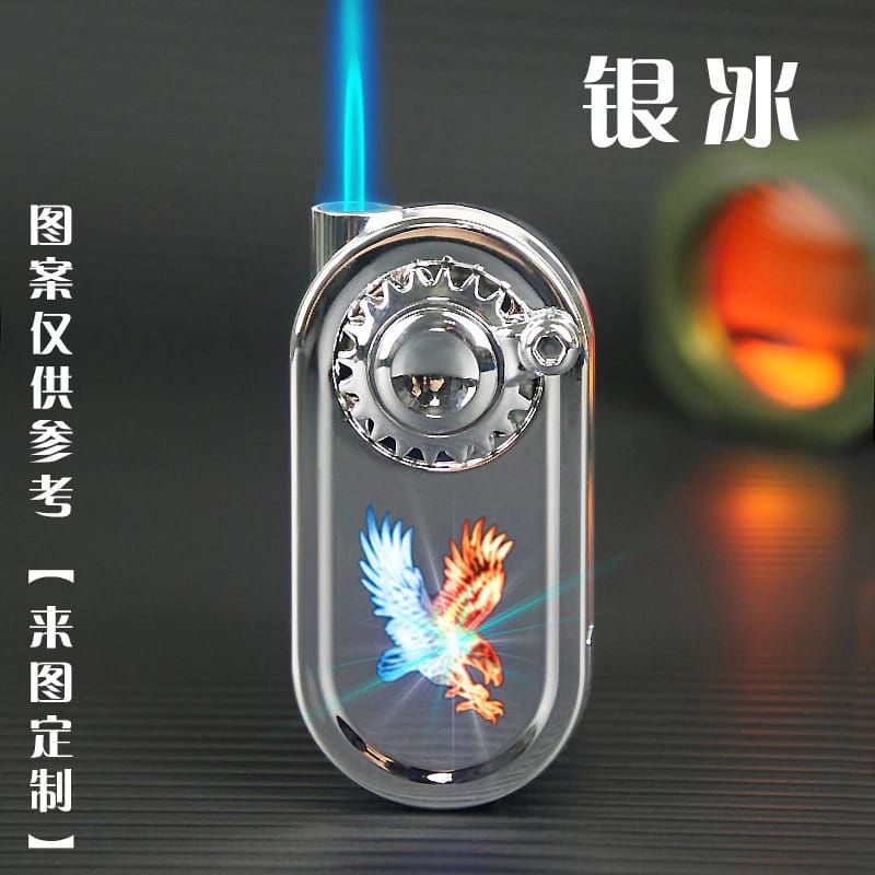 1 Piece Refillable Fancy Spinner Light Lighter | Best Quality Light Lighter | Lighter For Cigarette | Spinner Lighter Metal body (random color) View Gallery - Pakistan