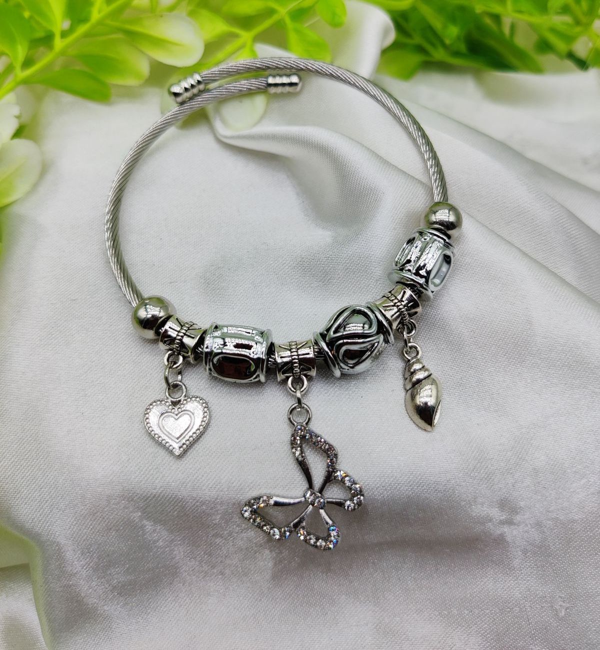 1 Piece Imported Stunning Pandora Butterfly Charm Bracelet | Best Quality Bracelet For Girls &amp; Women | Girls &amp; Women Jewellery View Gallery - Pakistan