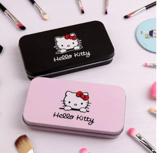 Cute 7 Piece Makeup Foundation Powder Eye shadow Brushes Set View Gallery - Pakistan