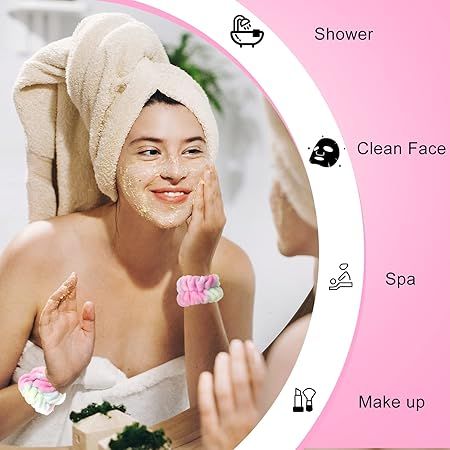 3 Pieces Set Kiss Lovely Wrist Strap - Face Wash Headband and Wristband Soft fabric View Gallery - Pakistan