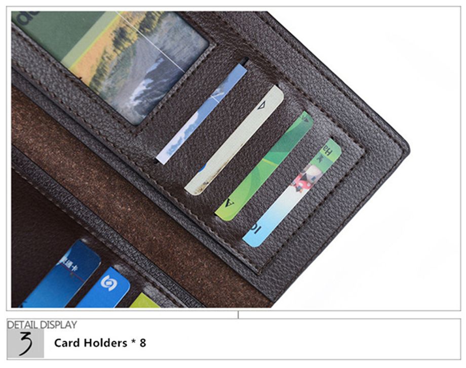 JEEP BULUO Brand Wallet Clutch Carteira Masculina Men Leather Men Wallets Business Brand Card Holder Purse | Men's Wallet View Gallery - Pakistan