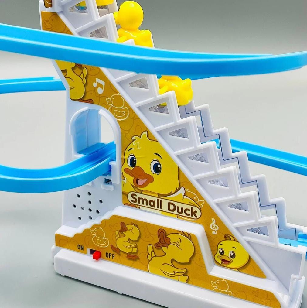 Smart Duck Ladder Climbing race set | Duck Climb Stairs Toy Race Track Slide View Gallery - Pakistan