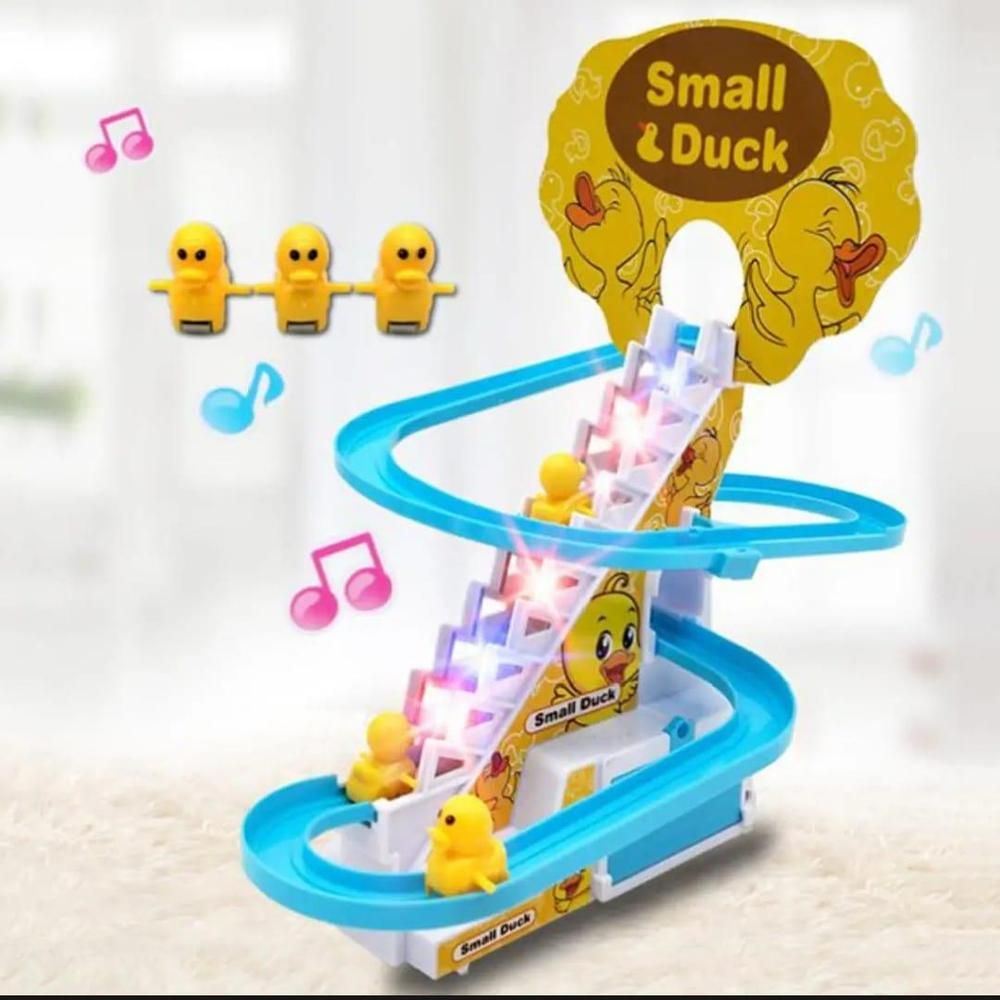 Smart Duck Ladder Climbing race set | Duck Climb Stairs Toy Race Track Slide View Gallery - Pakistan