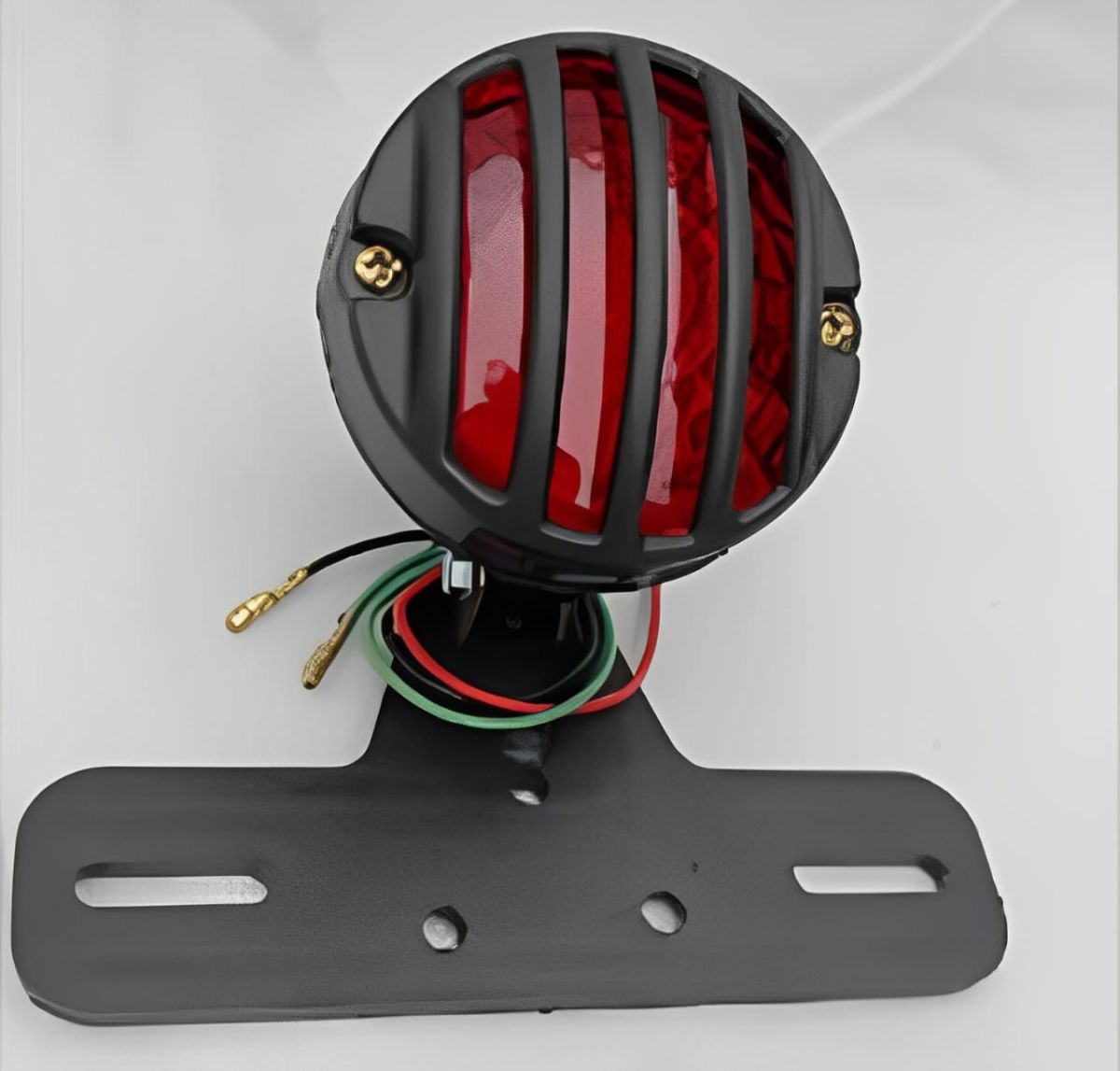 Motorcycle cafe racer backlight, Tale light, brake light with number plate holder 2 in 1 vintage quality ,grill backlight for bikes universal fitting