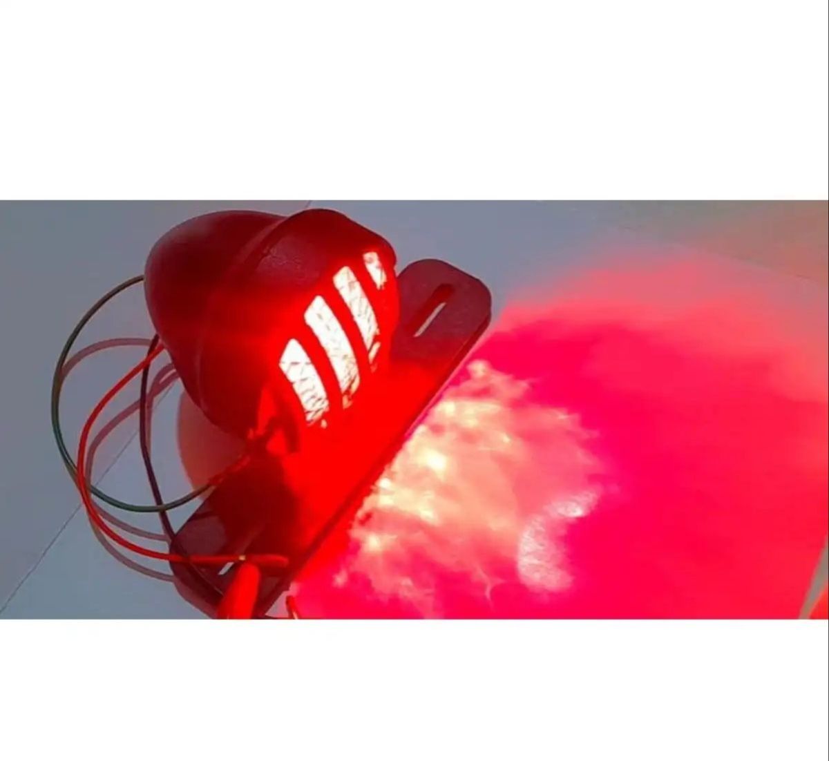 Motorcycle cafe racer backlight, Tale light, brake light with number plate holder 2 in 1 vintage quality ,grill backlight for bikes universal fitting View Gallery - Pakistan