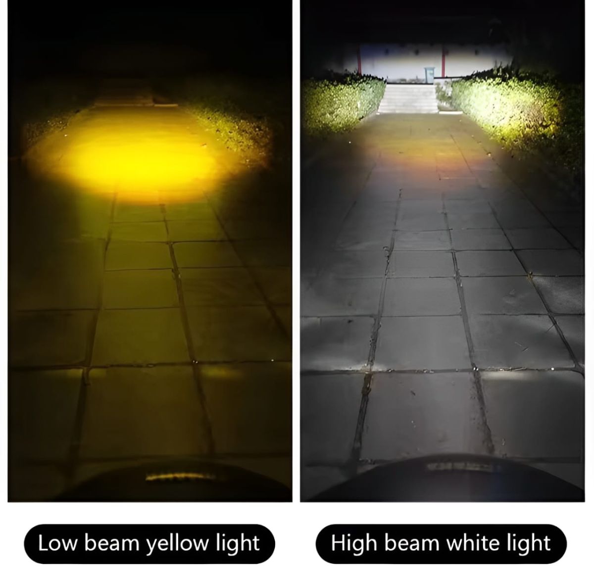 Bike LED Headlight Bulb - Motorcycle Fog light - Super bright With 2 functions white/yellow View Gallery - Pakistan