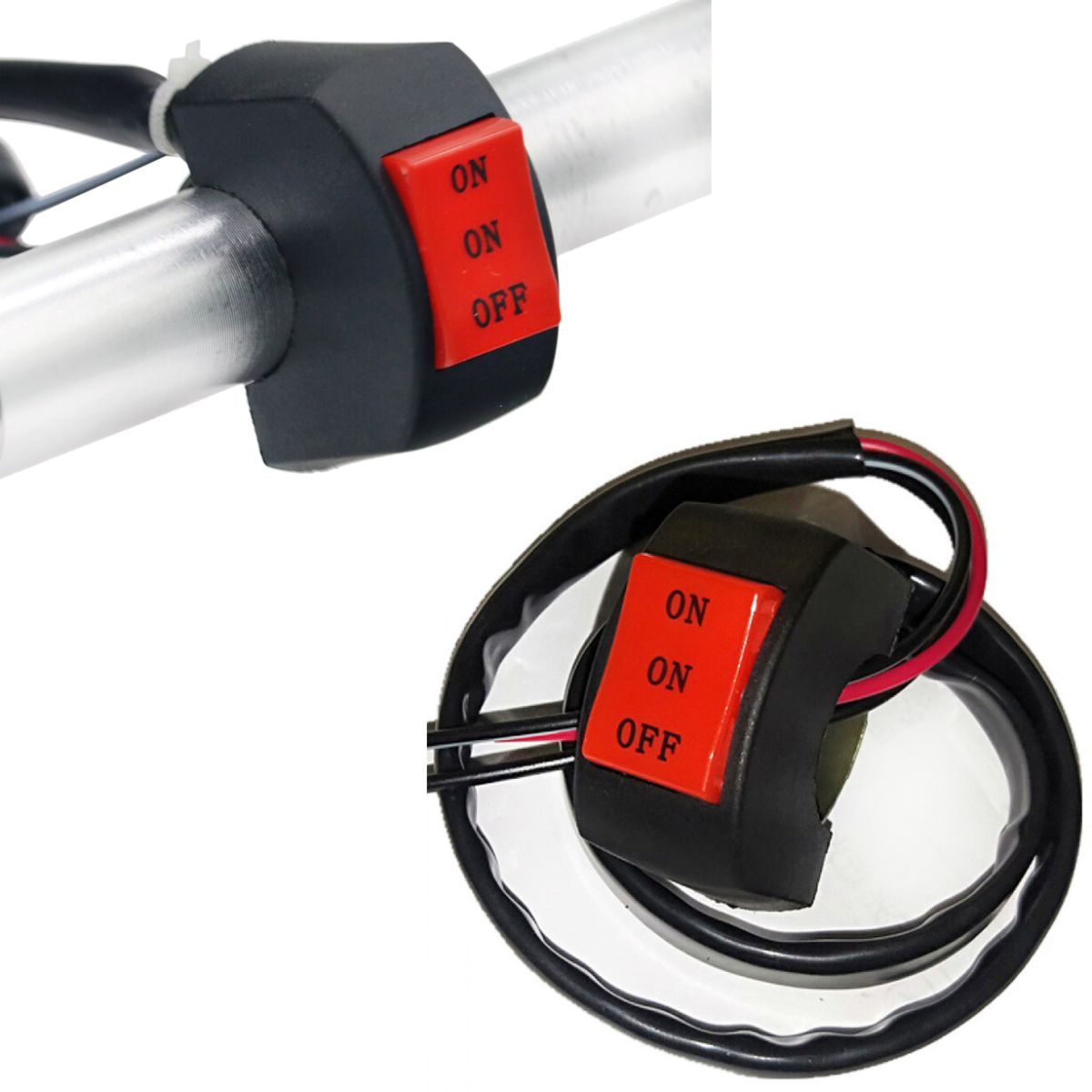 On/Off Handlebar Switch for Motorcycle Universal switch for bike, Extra external on off button View Gallery - Pakistan