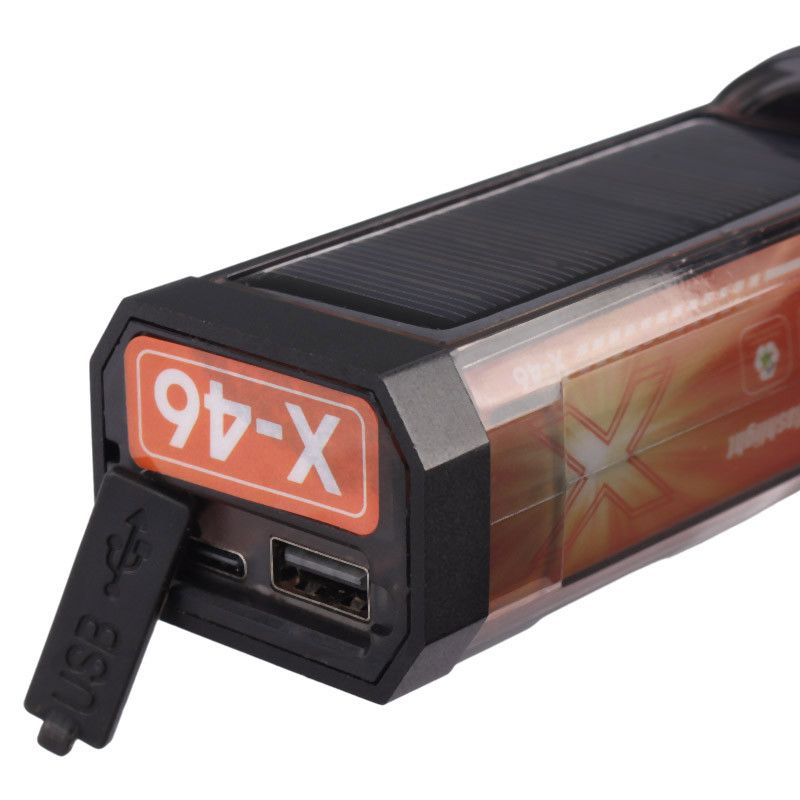 X-46 Multifunctional Flashlight – Telescopic Zoom, Type-C Charging, Power Bank &amp; Multiple Light Modes View Gallery - Pakistan