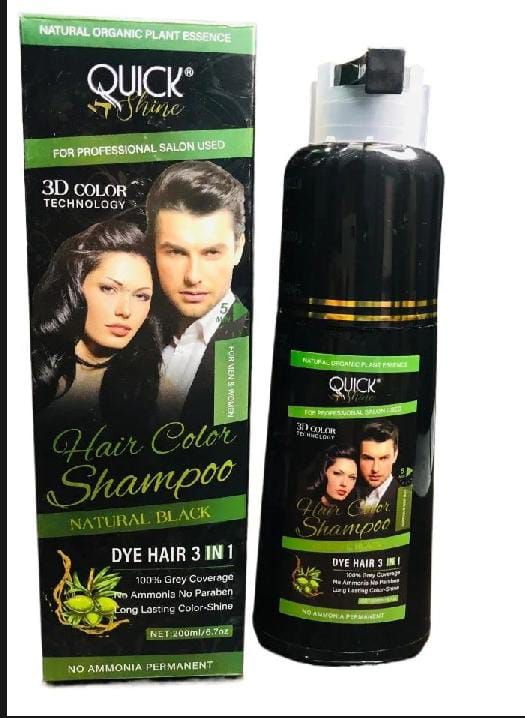 Quick Shine Hair Color Shampoo For Women And Men 200ml View Gallery - Pakistan