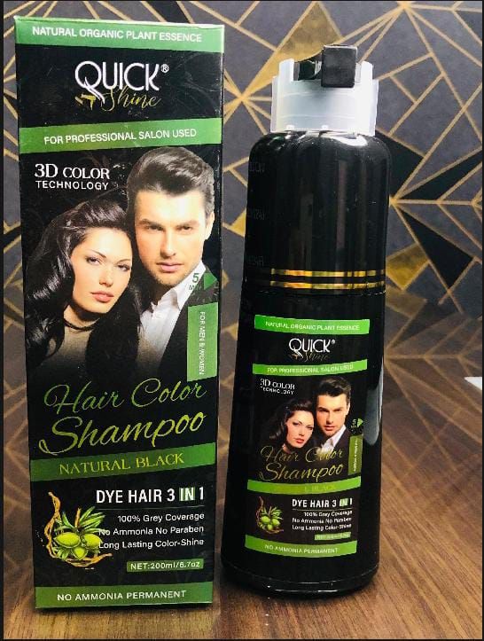 Quick Shine Hair Color Shampoo For Women And Men 200ml View Gallery - Pakistan