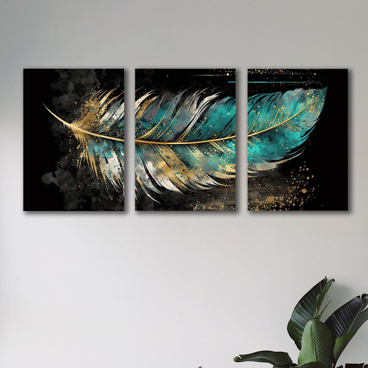 set of 3 leaf art wooden frames for wall decoration / sticky photo tiles View Gallery - Pakistan