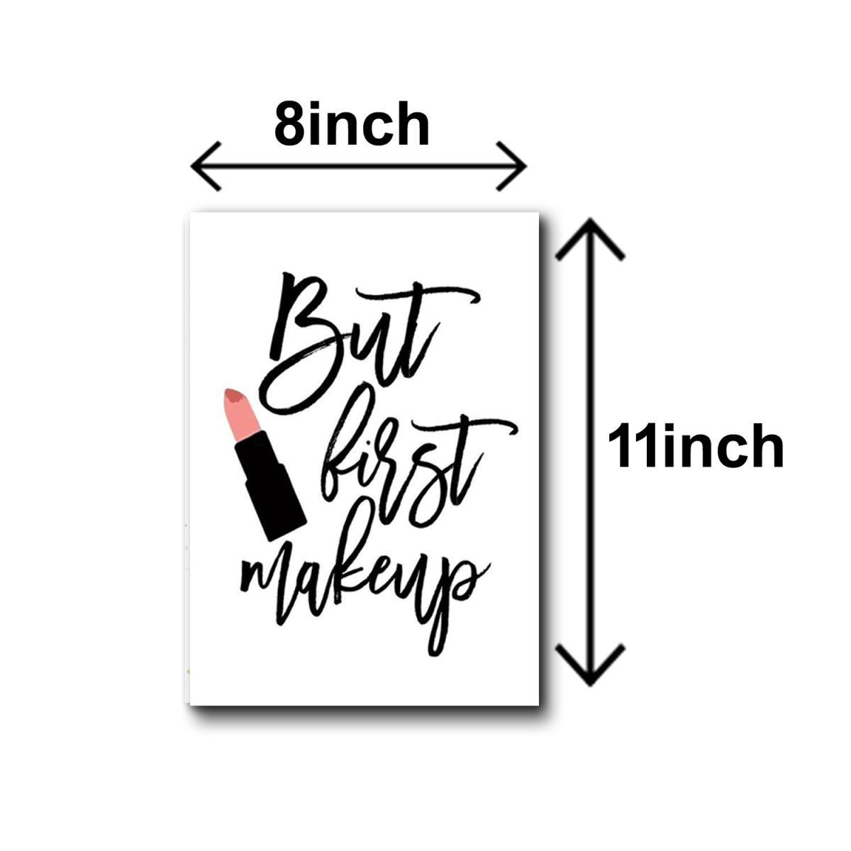 set of 5 make up themed girls room decore wall art wooden sticky Phototile frames View Gallery - Pakistan