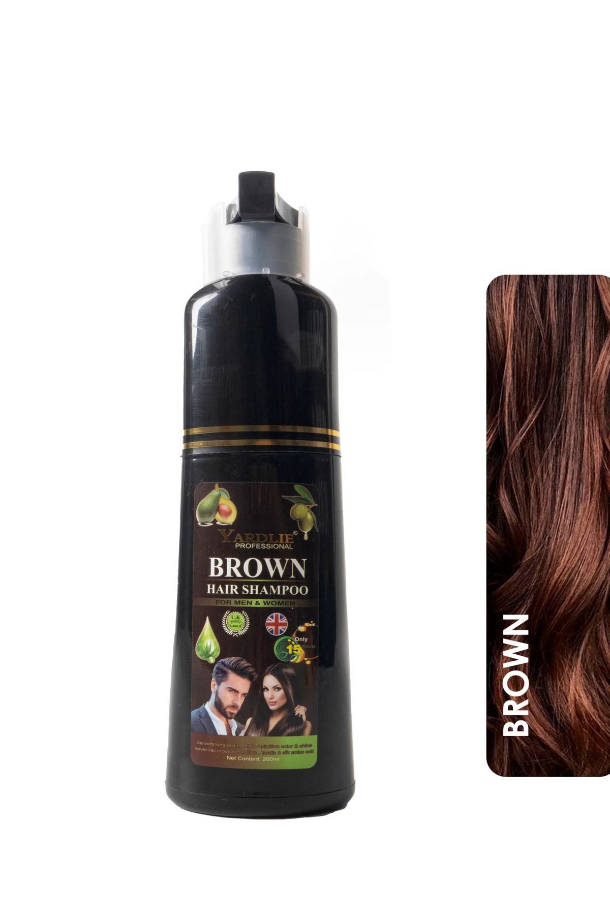 Yardlie Professional Hair Color Shampoo UK Based Formula For Men &amp; Women View Gallery - Pakistan