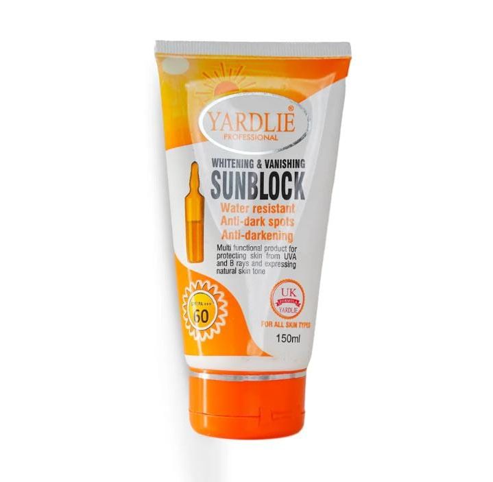 YARDLIE Professional - SPF - 60 WHITENING &amp; VANISHING SUNBLOCK 150ml View Gallery - Pakistan