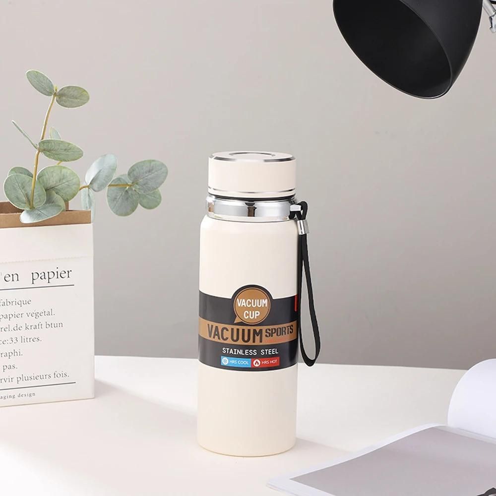 Stainless Steel Water Bottle with Digital Temperature Vacuum Insulated Water Bottle, Large Capacity, Outdoor Portable Sports Water Bottle With Rope Handle (Random Color) View Gallery - Pakistan