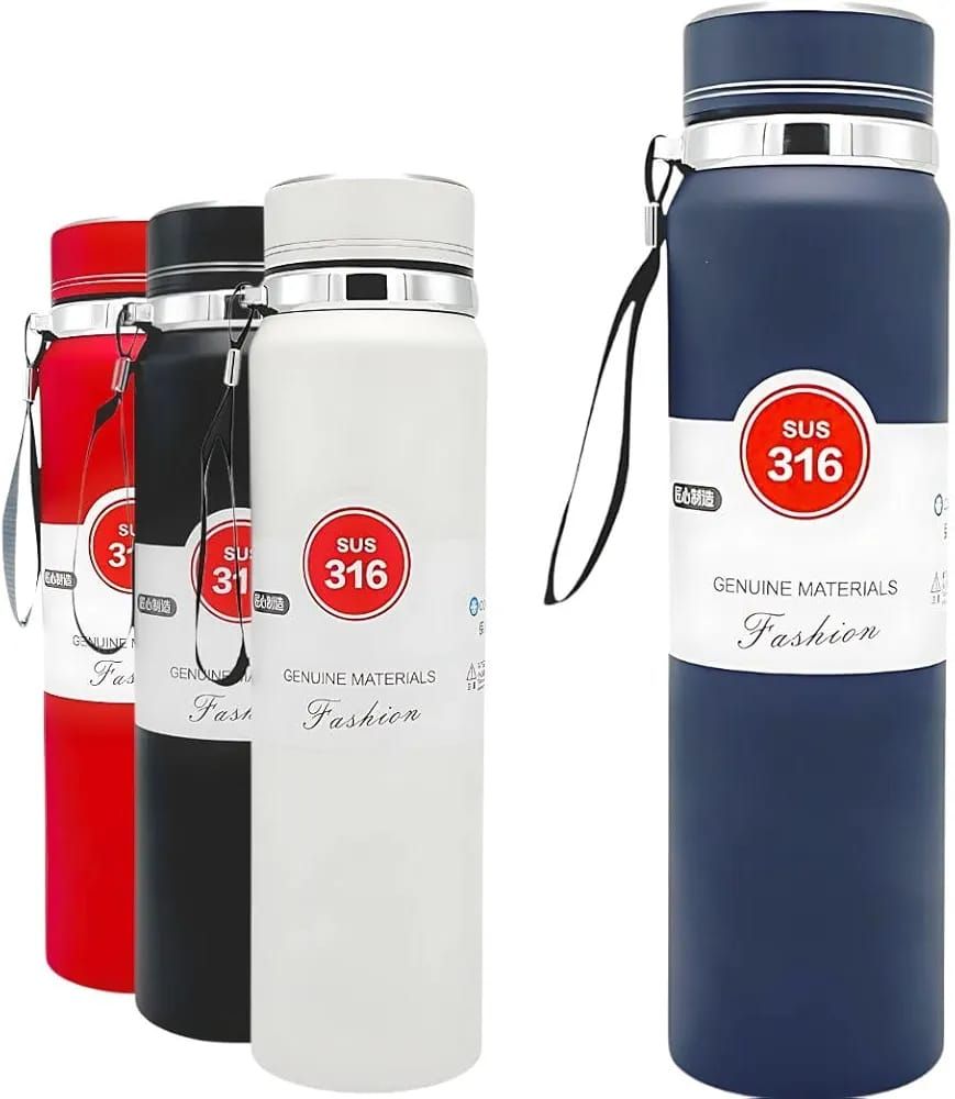 Vacuum Flask Thermos Bottle Stainless Steel Double Wall Tumbler Sports Coffee Mug  Leakproof Insulated Drinkware 800ml (Random Color) View Gallery - Pakistan