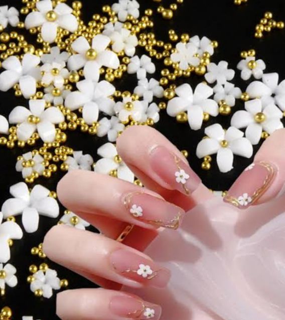 10 PCs Fake Nails False Nails Wearable Nails Stylish Pattern Artificial Nails | Fake Nails For Girls | Artificial Nails For Women with Sticking Dots ( Random Design ) View Gallery - Pakistan