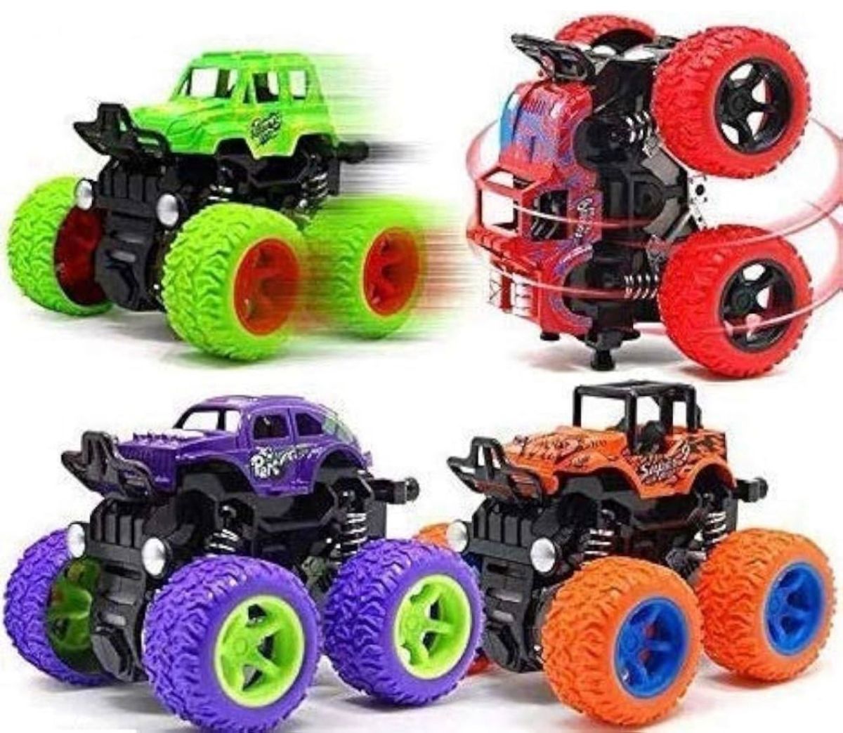 Monster Truck Toys Friction Push &amp; Go High Speed Friction Vehicles for Kids View Gallery - Pakistan