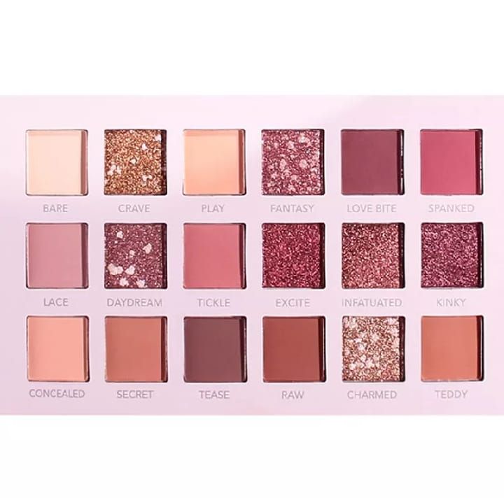 18 Shade Pearlescent Shimmer - Matte Waterproof NUDE Eyeshadow Palette View Gallery - Pakistan