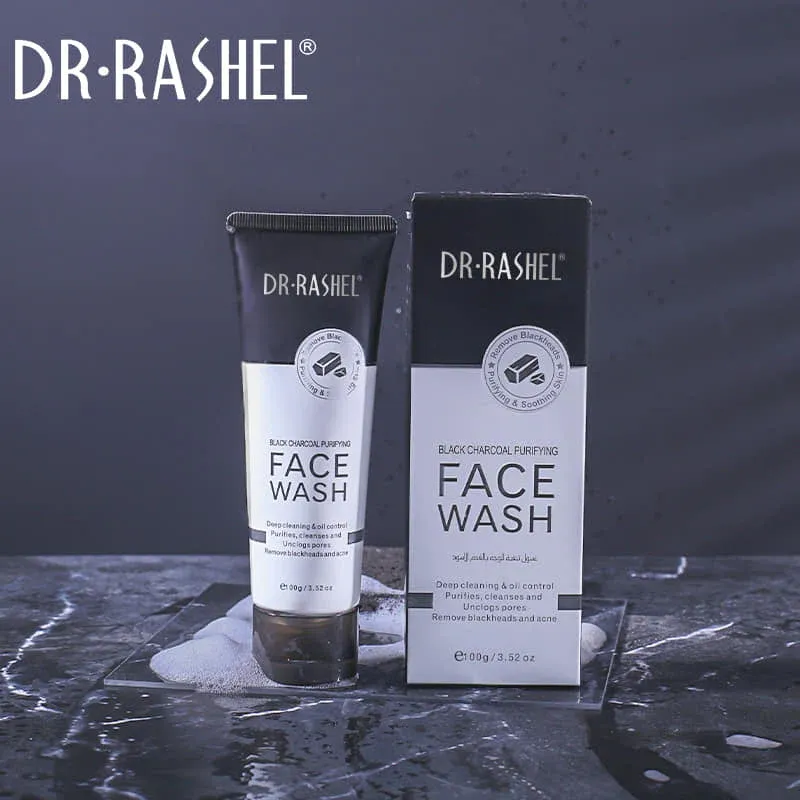 Dr.Rashel Black Charcoal Purifying Face Wash - 100g View Gallery - Pakistan