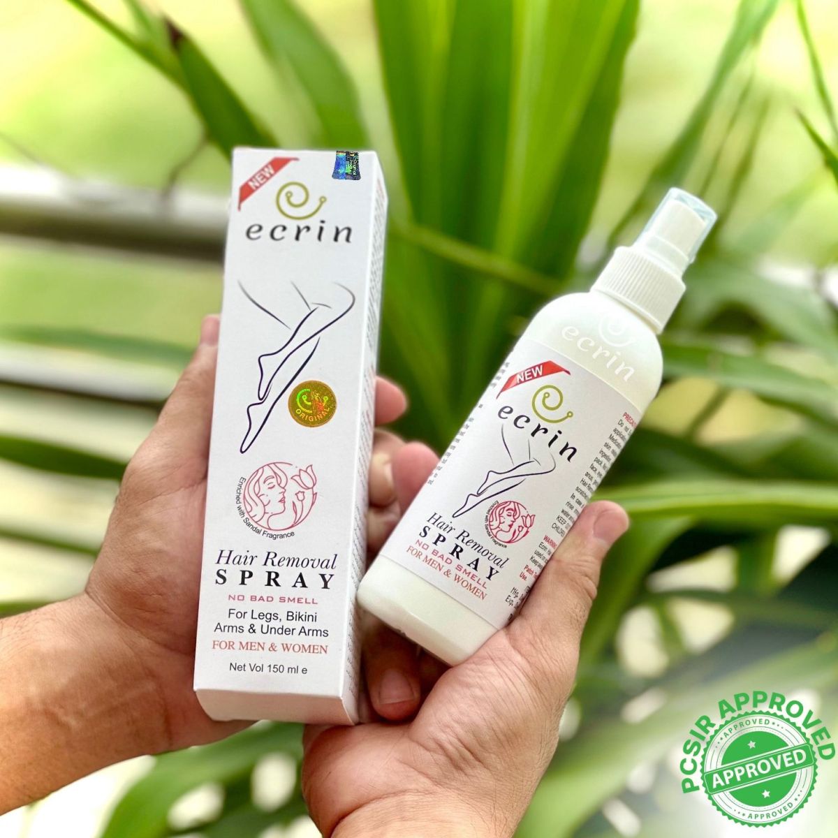 150ml Ecrin Hair Remover Spray - | Best Quality Hair Removal Spray | Body Hair Removal Spray ( With Box )