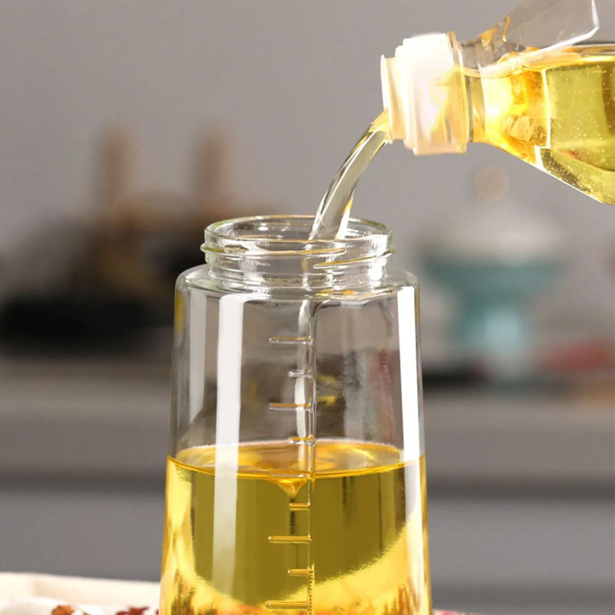 Glass Oil Bottle &amp; Dispenser Jug Dual-purpose Oil Dispenser For Pouring And Spraying, High-pressure sprayer for even oil distribution 450ml (random color) View Gallery - Pakistan