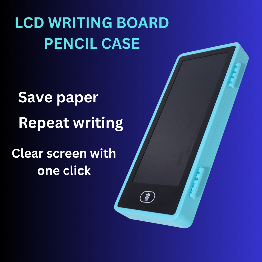 LCD Drawing Pen Case Easy Writing with Eye Protection, Lock Screen, Large Space LCD Drawing Pen Case-One Key Erase (Random Color) View Gallery - Pakistan