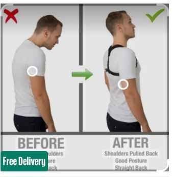 SN-660 Smart care brand Posture corrector Upper back support Strong grip Shoulder Support Relief and Back Pain Relief Belt - Adjustable Posture Support Brace for Men and Women View Gallery - Pakistan