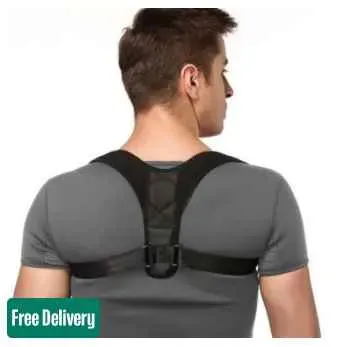 SN-660 Smart care brand Posture corrector Upper back support Strong grip Shoulder Support Relief and Back Pain Relief Belt - Adjustable Posture Support Brace for Men and Women View Gallery - Pakistan