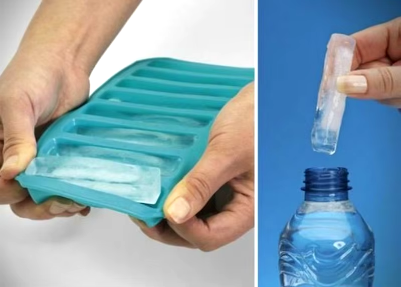 1 PC 10 Grids Silicone Ice Cube Tray for Water Bottle Ice Cream Pudding Maker Mold (Random Color) View Gallery - Pakistan