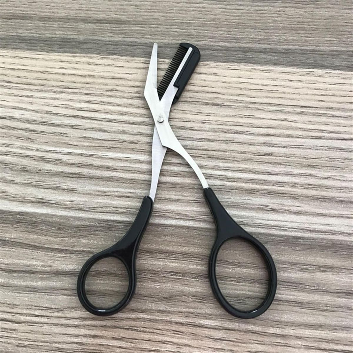 Scissors Eyebrow Trimmer Scissors Comb Stainless Steel Brow Hair Scissors Clips Shaping Grooming Trimmer Makeup Accessories(random color) View Gallery - Pakistan