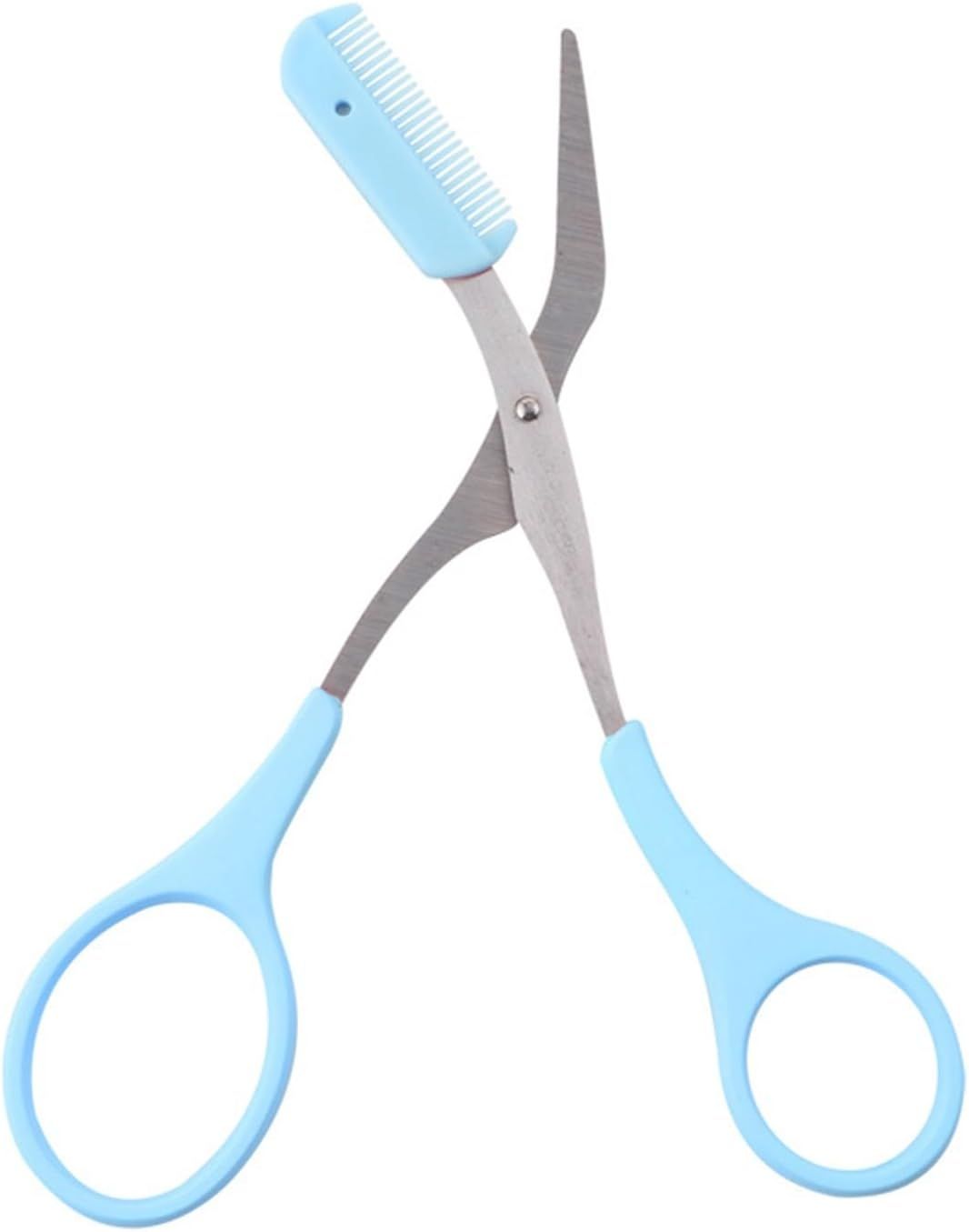 Scissors Eyebrow Trimmer Scissors Comb Stainless Steel Brow Hair Scissors Clips Shaping Grooming Trimmer Makeup Accessories(random color) View Gallery - Pakistan