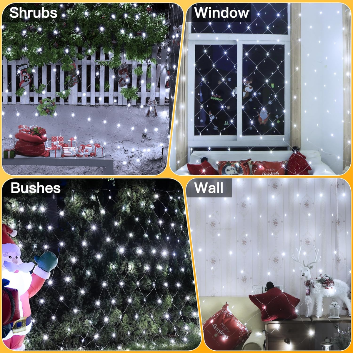 1 PC Wedding LED Net Mesh String Lights- Fairy String Lights With 88 Lights for Wedding Party Décor Outdoor &amp; Indoor Activities View Gallery - Pakistan