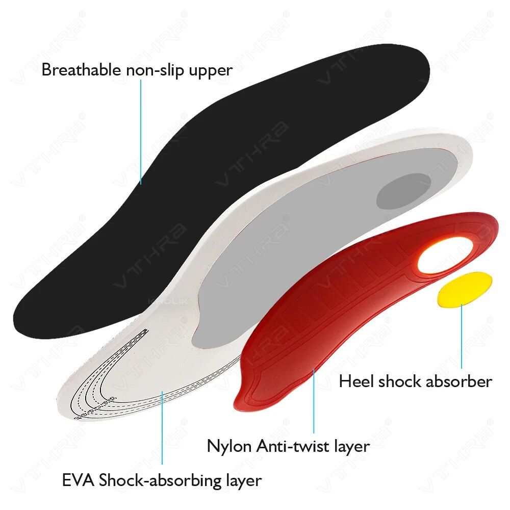 Flat Feet Arch Support Foot Pad Insole Shoe Inserts For Foot Pain Relief for Man &amp; Woman View Gallery - Pakistan