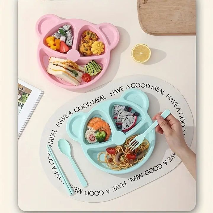 5 Piece Multi Color Panda Plates With 3 Spoons And 2 Forks Household Food Grade Plastic Plates Set(Random color)) View Gallery - Pakistan