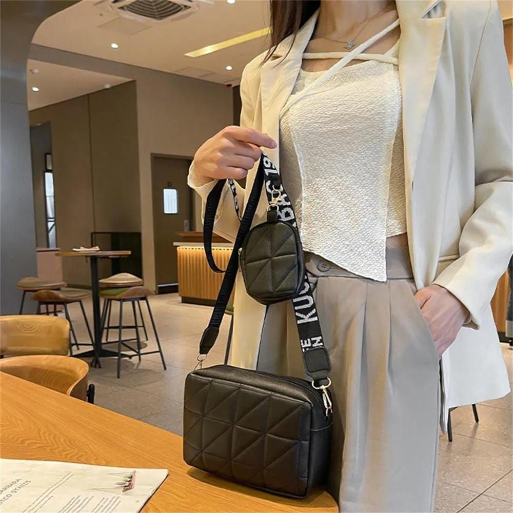 ( 2 Piece ) Girls Cross-Body Bag | Best Quality Shoulder Bag For Girls | Best Quality Bag For Women | PU Leather Cross-Body Bag View Gallery - Pakistan