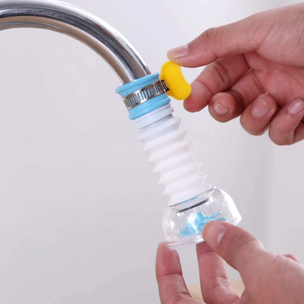 1 Pc Faucet-Tap - Anti-Splash 360 Degree Adjustable and Rotating Water Purifier Tap For Kitchen-Shower with Clip-Water Saving Filter ( Random Color) View Gallery - Pakistan