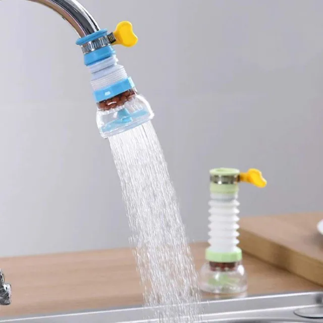 1 Pc Faucet-Tap - Anti-Splash 360 Degree Adjustable and Rotating Water Purifier Tap For Kitchen-Shower with Clip-Water Saving Filter ( Random Color) View Gallery - Pakistan