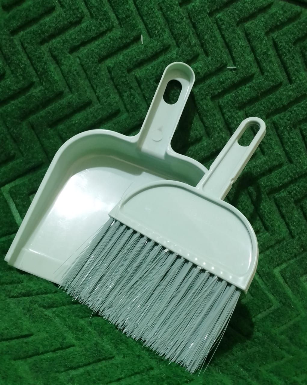 1 Pc Imported Mini Broom &amp; Dustpan Set - Perfect for Desktop Cleaning and Quick Cleanups (Random Color) View Gallery - Pakistan