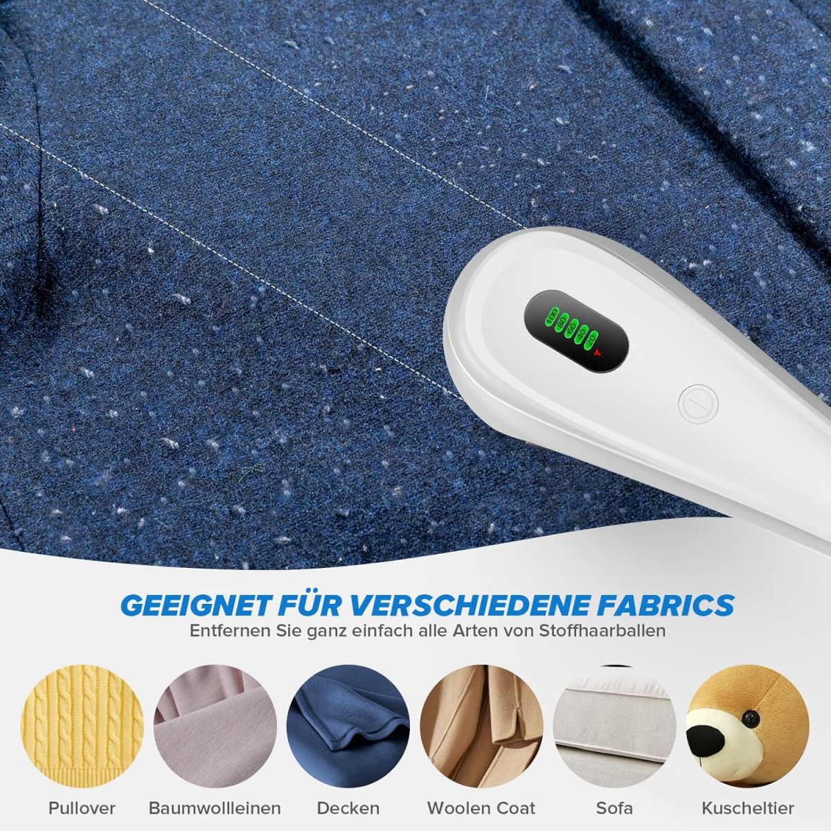 M23 Portable Lint Remover USB Rechargeable Lint Remover for Various Fabrics With Screen Power Display View Gallery - Pakistan