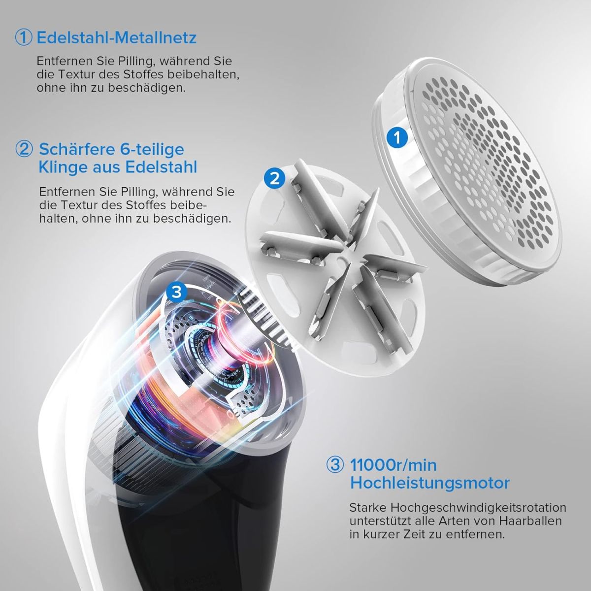 M23 Portable Lint Remover USB Rechargeable Lint Remover for Various Fabrics With Screen Power Display View Gallery - Pakistan