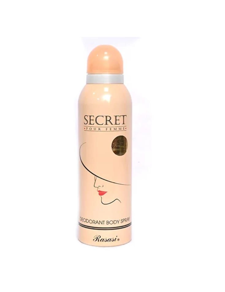 Rasasi Secret Pour Femme Deodorant Body Spray - 200ml | Best Quality Body Spray | 4 Hours Long-Lasting | Best Body Spray For Women View Gallery - Pakistan