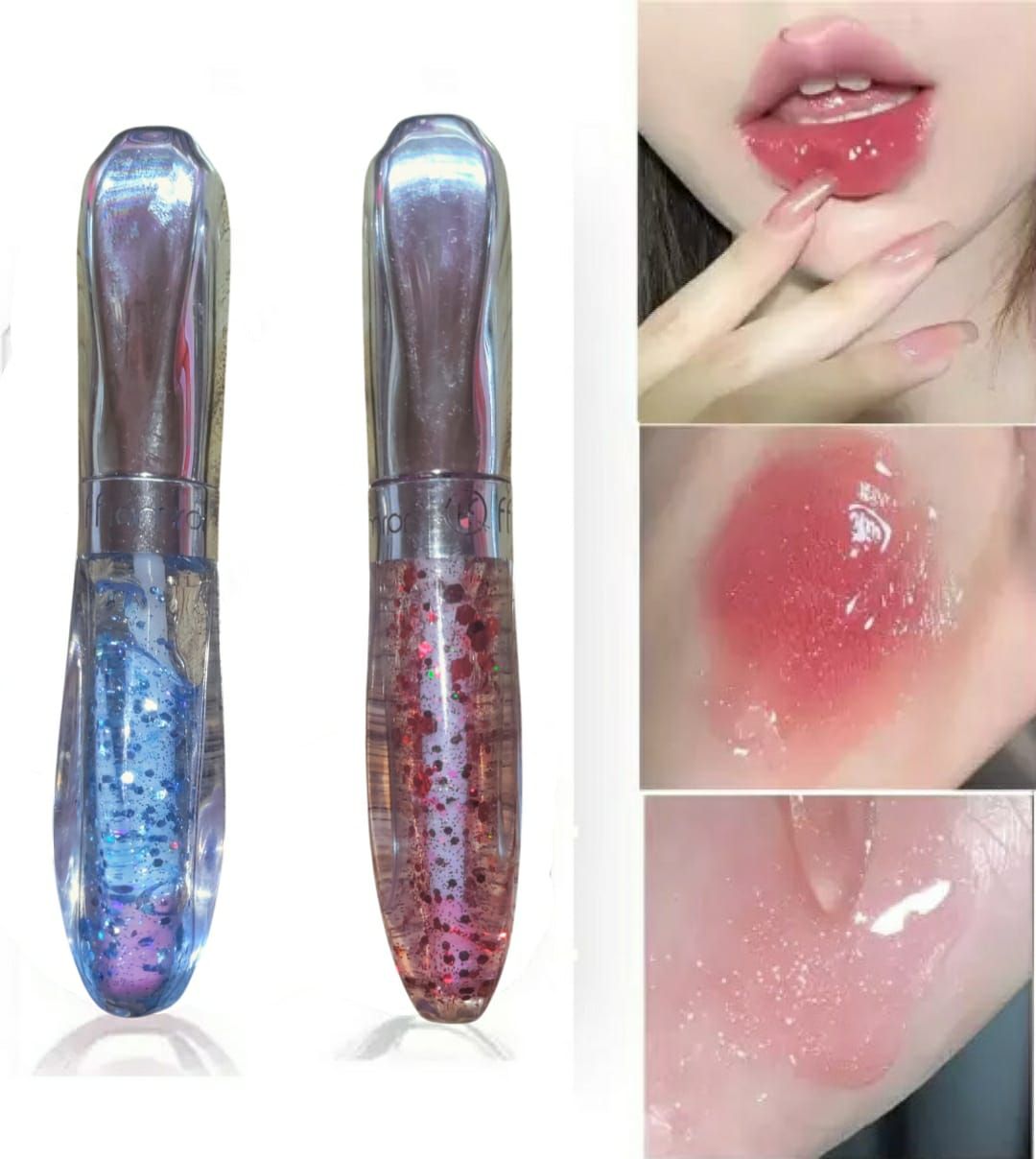 Pack of 2 Glitter Lipgloss For Moisturizing &amp;amp; Hydrating Lips (random color)
