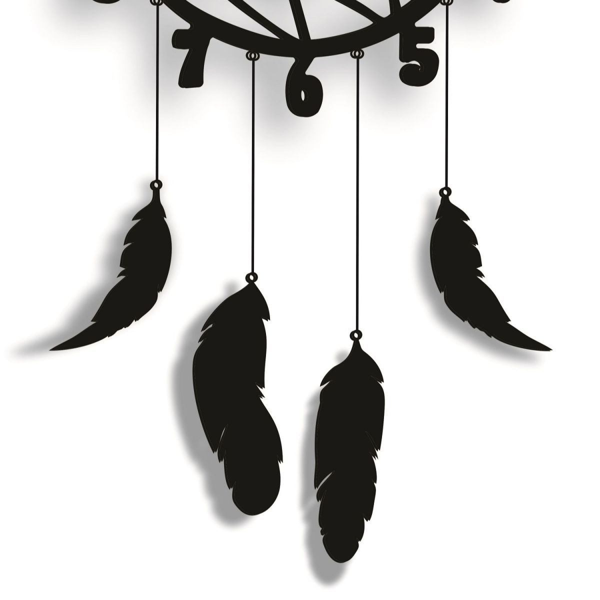 Wall Hanging Wall Clock, Wooden Feather Wall Hanging Home Decoration Dream Catcher View Gallery - Pakistan