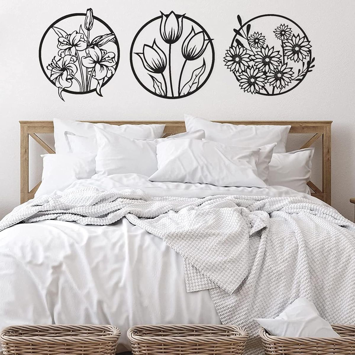 (3 pcs set )3D floral abstract Wooden Wall Art &amp; Home Decoration /  Item Home Décor Home Room &amp; Wall Decor Wall Art View Gallery - Pakistan