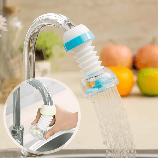 Kitchen Shower Splash Fan Faucet With Clip Water-saving Filter tap nozzle extended  Each ( Random Color ) View Gallery - Pakistan