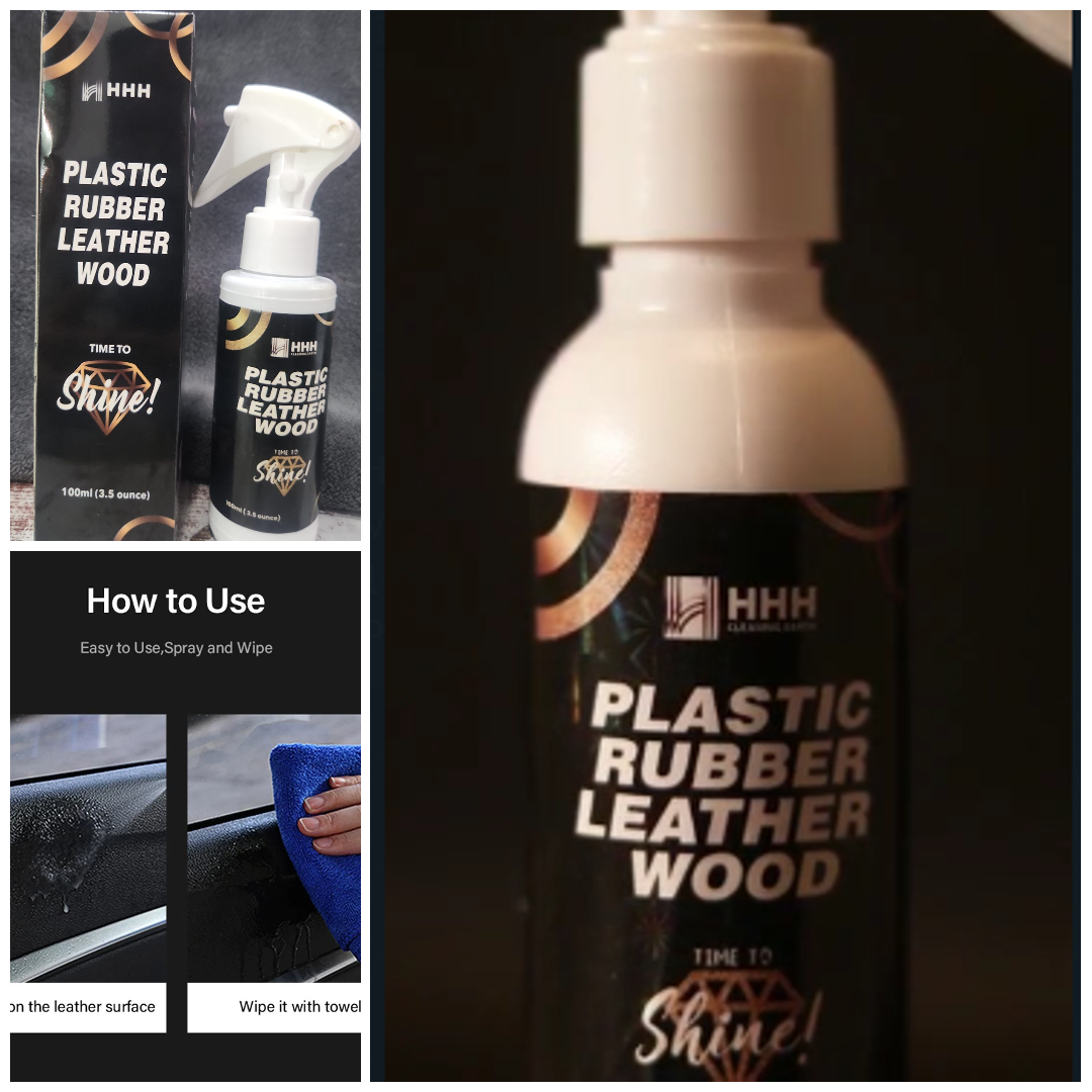 Multipurpose shinner spray Used On Leather/rubber/plastic/wood (100ml box pack)