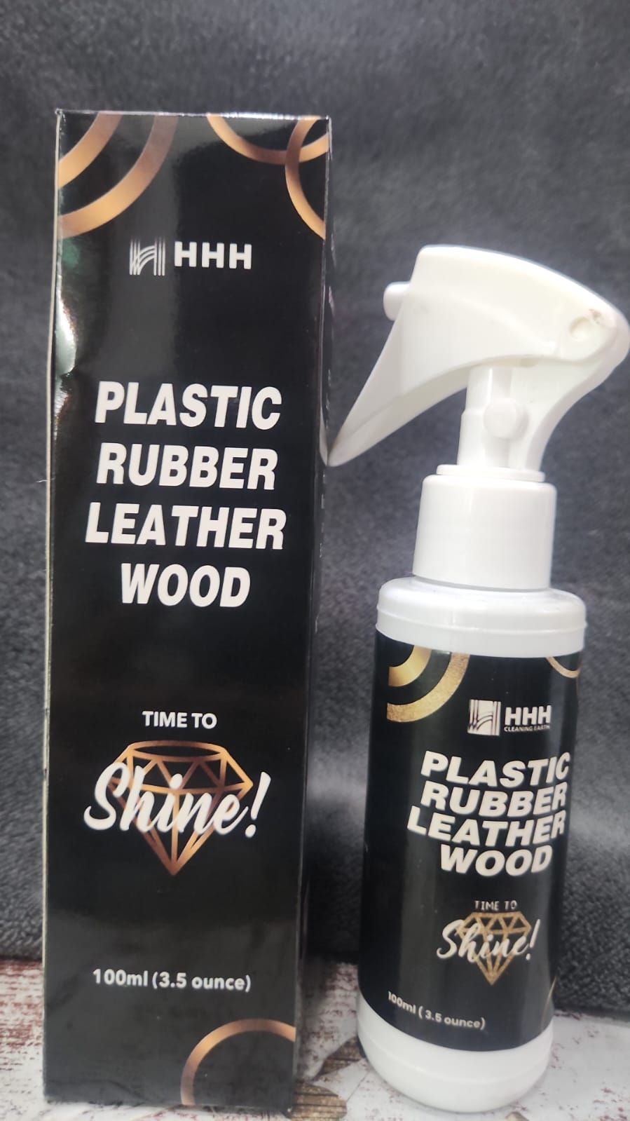 Multipurpose shinner spray Used On Leather/rubber/plastic/wood (100ml box pack) View Gallery - Pakistan