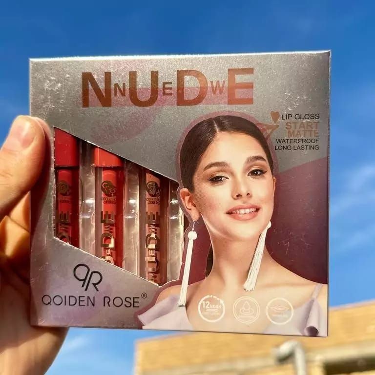 Pack of 6 Nude Look High Pigment Matte Lipgloss Long Lasting Soft &amp;amp; Smooth Lipgloss (Random Color)